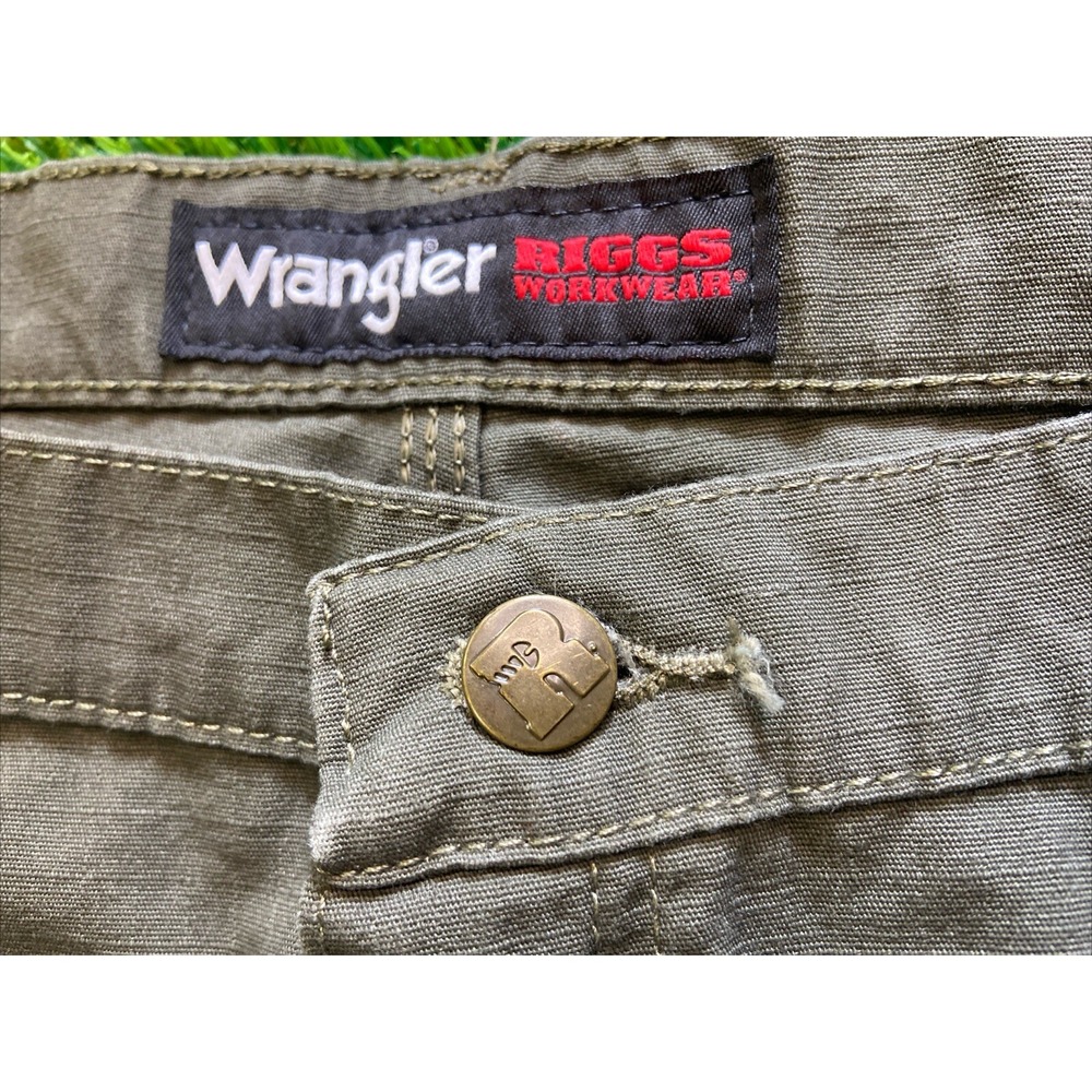 NWT Wrangler Riggs Workwear Men's Ripstop Ranger Cargo Pants 40x32 Dark Gray - Picture 6 of 11